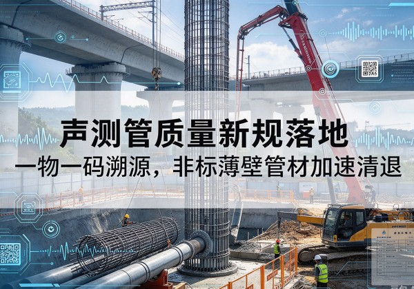 河曲声测管质量新规落地，一物一码溯源，非标薄壁管材加速清退