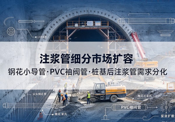 河曲注浆管细分市场扩容，隧道钢花小导管、PVC 袖阀管、桩基后注浆管需求分化